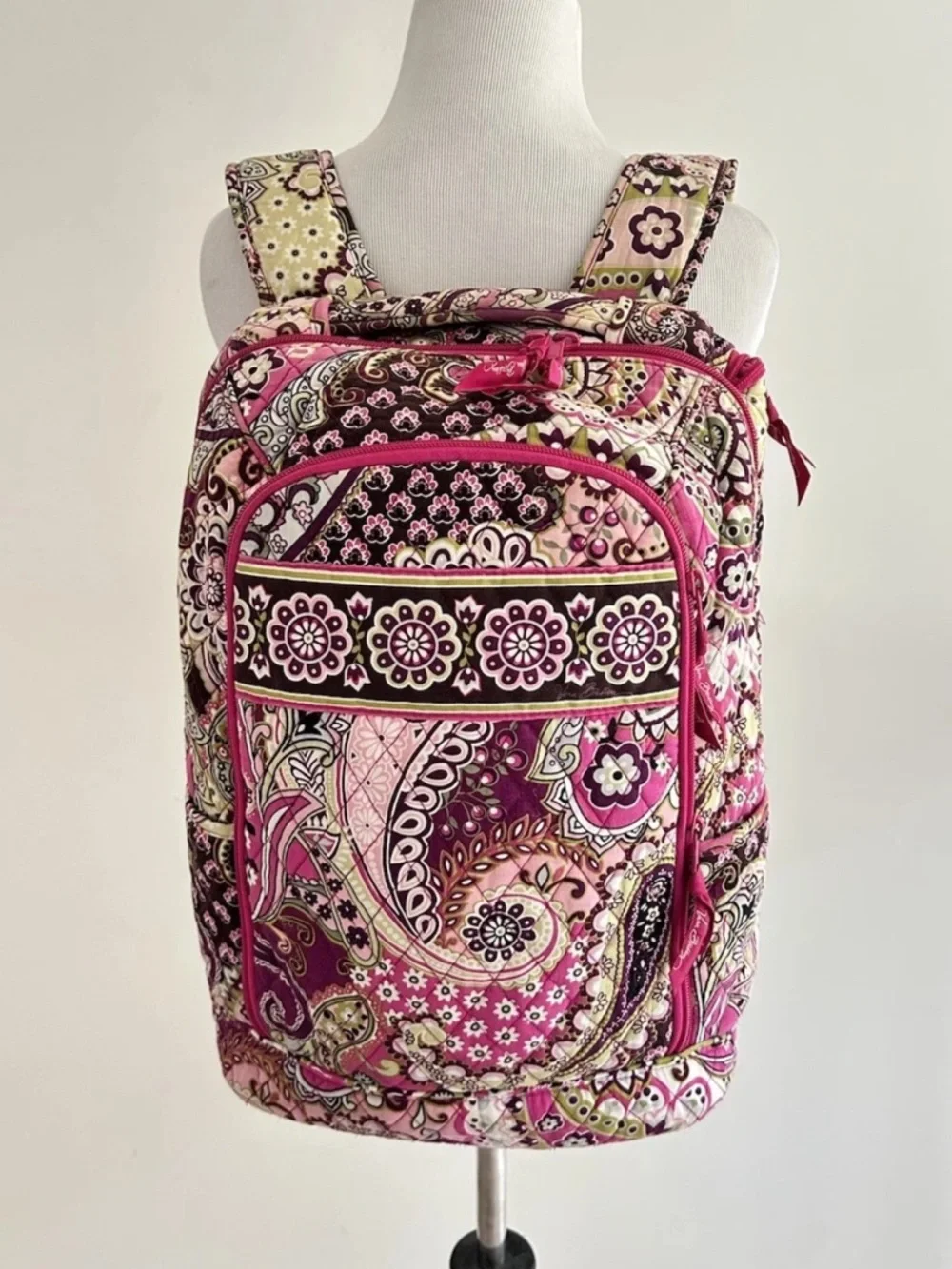 Vera Bradley | Bags | Vera Bradley Campus Backpack Pink Very  display picture 2